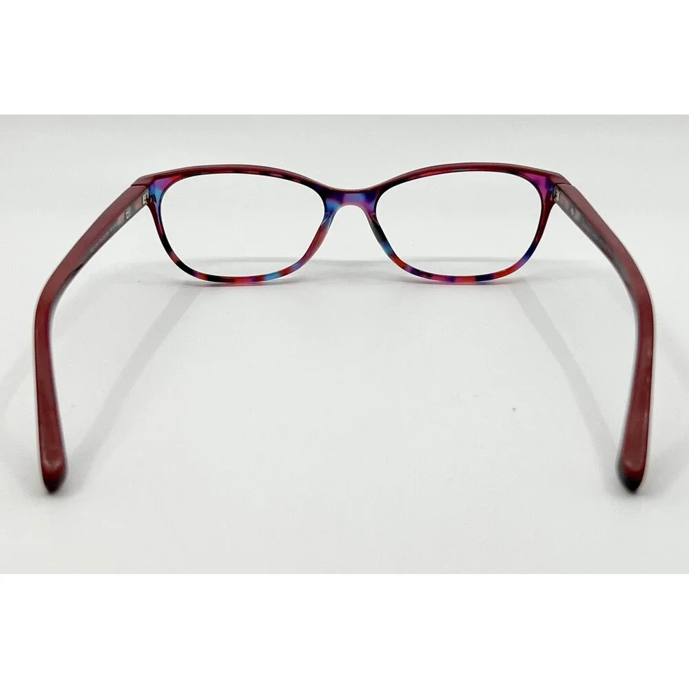 Runway Couture Eyeglasses Women Red Multi RCE-281 Full Rim Cat Eye 53-15-135